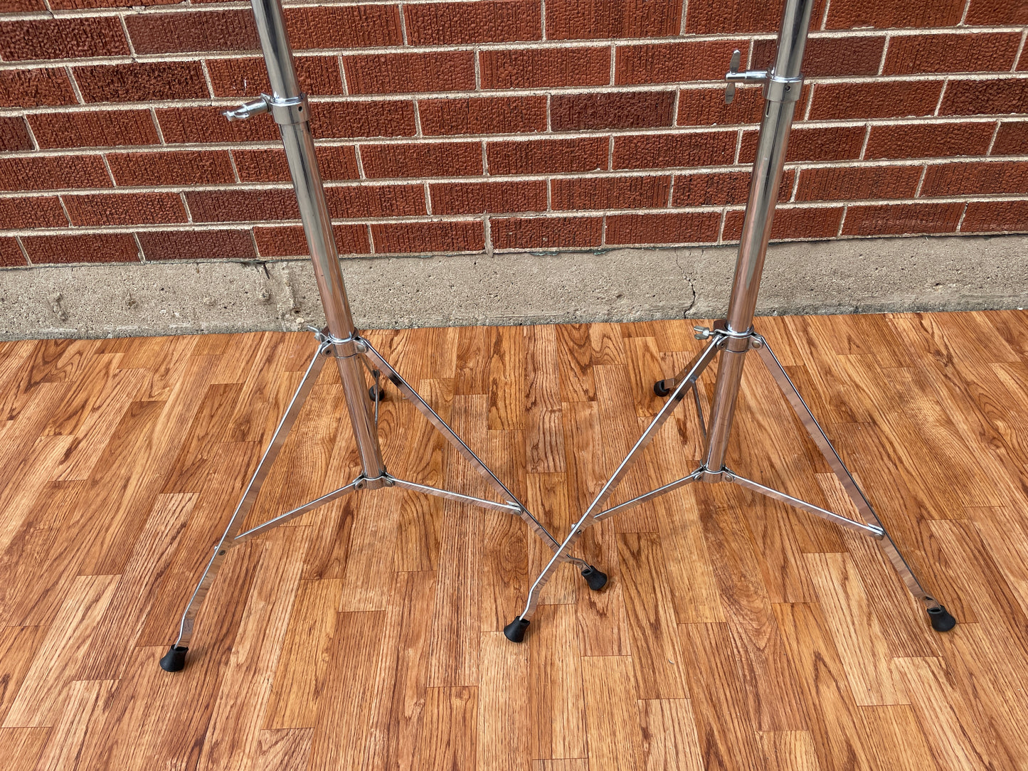 1980s Ludwig No. 1402 Atlas Straight Cymbal Stand Pair