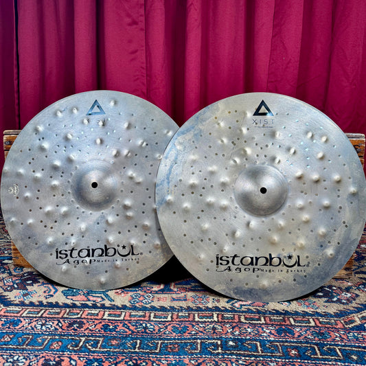 17" Istanbul Agop Xist Dry Dark Hi-Hat Cymbal Pair 1072g/1488g *Video Demo*