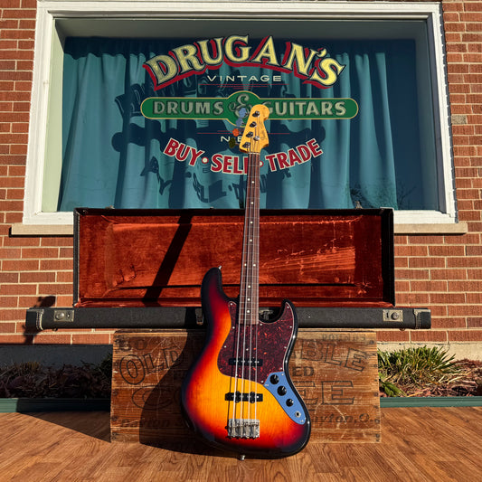 1997 Fender Noel Redding Signature '65 Reissue Jazz Bass Guitar Sunburst w/ OHSC