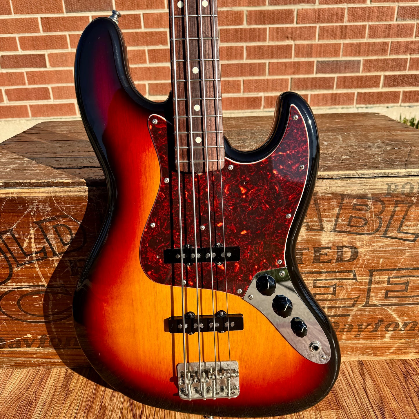 1997 Fender Noel Redding Signature '65 Reissue Jazz Bass Guitar Sunburst w/ OHSC