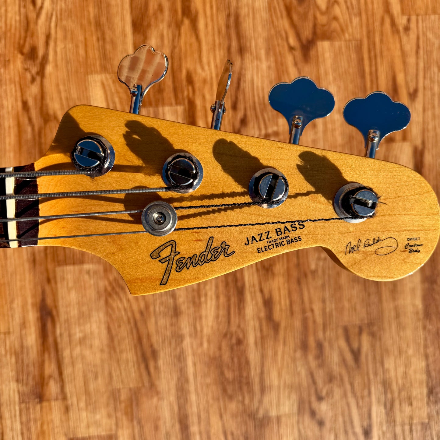 1997 Fender Noel Redding Signature '65 Reissue Jazz Bass Guitar Sunburst w/ OHSC