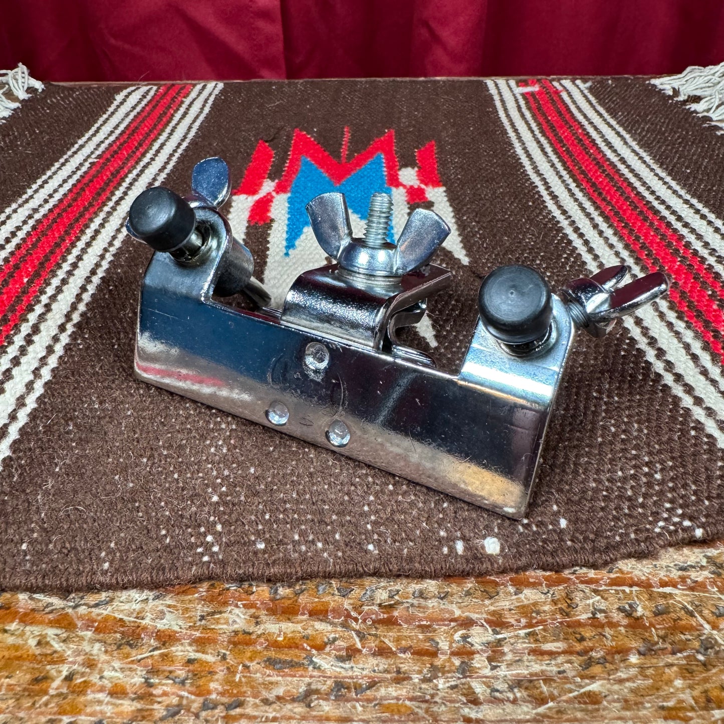 1970s Ludwig Bass Drum Anchor No. 1304-1 Chrome