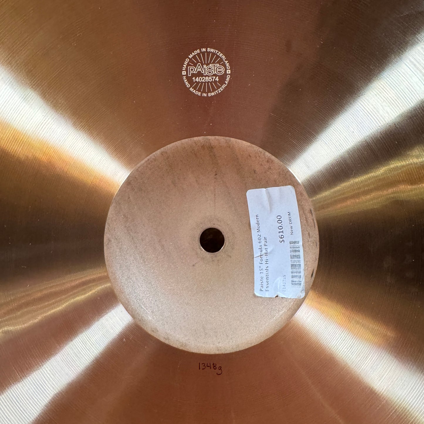 15" Paiste Formula 602 Modern Essentials Hi-Hat Cymbal Pair 1058g/1348g *Video Demo*