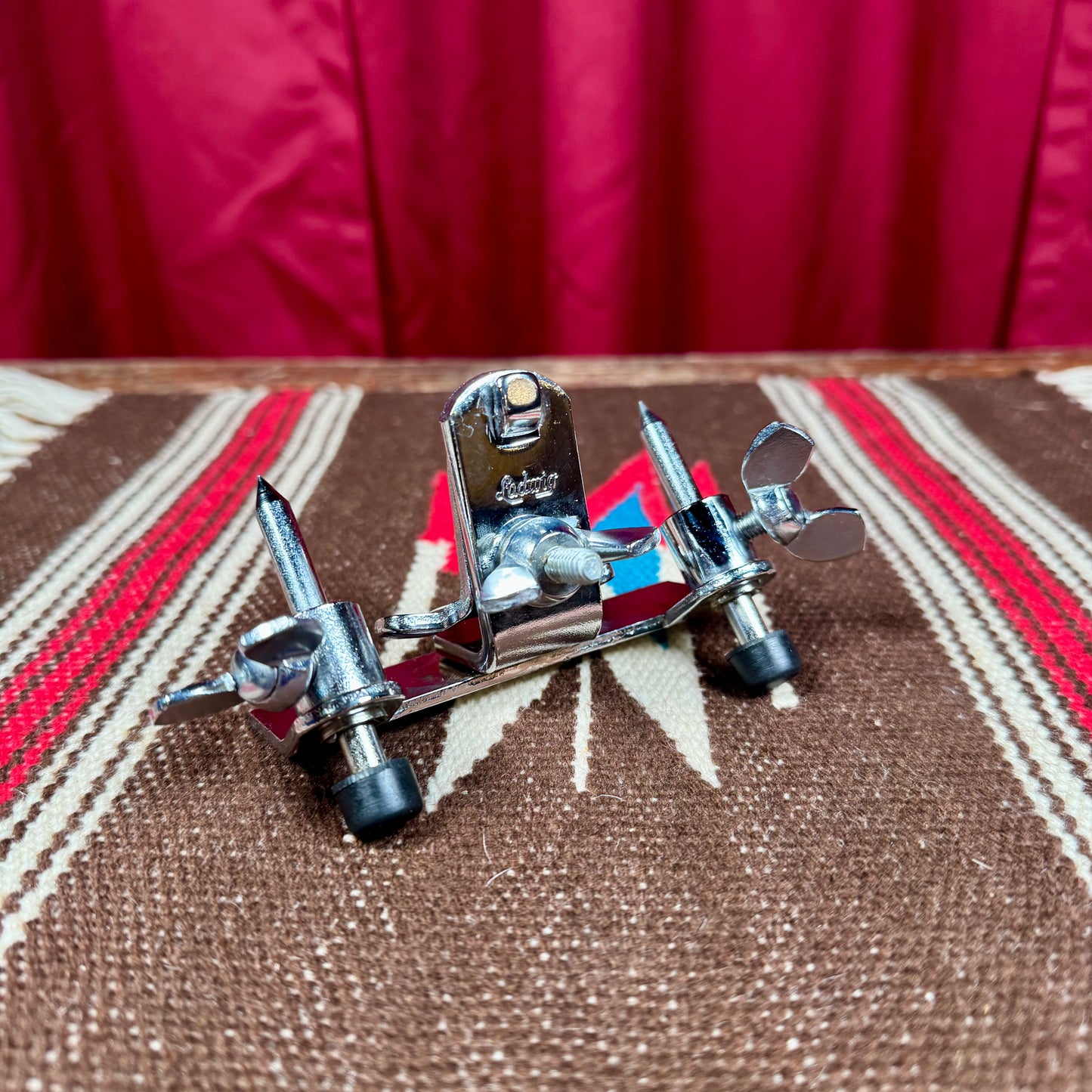 1970s Ludwig Bass Drum Anchor No. 1304-1 Chrome