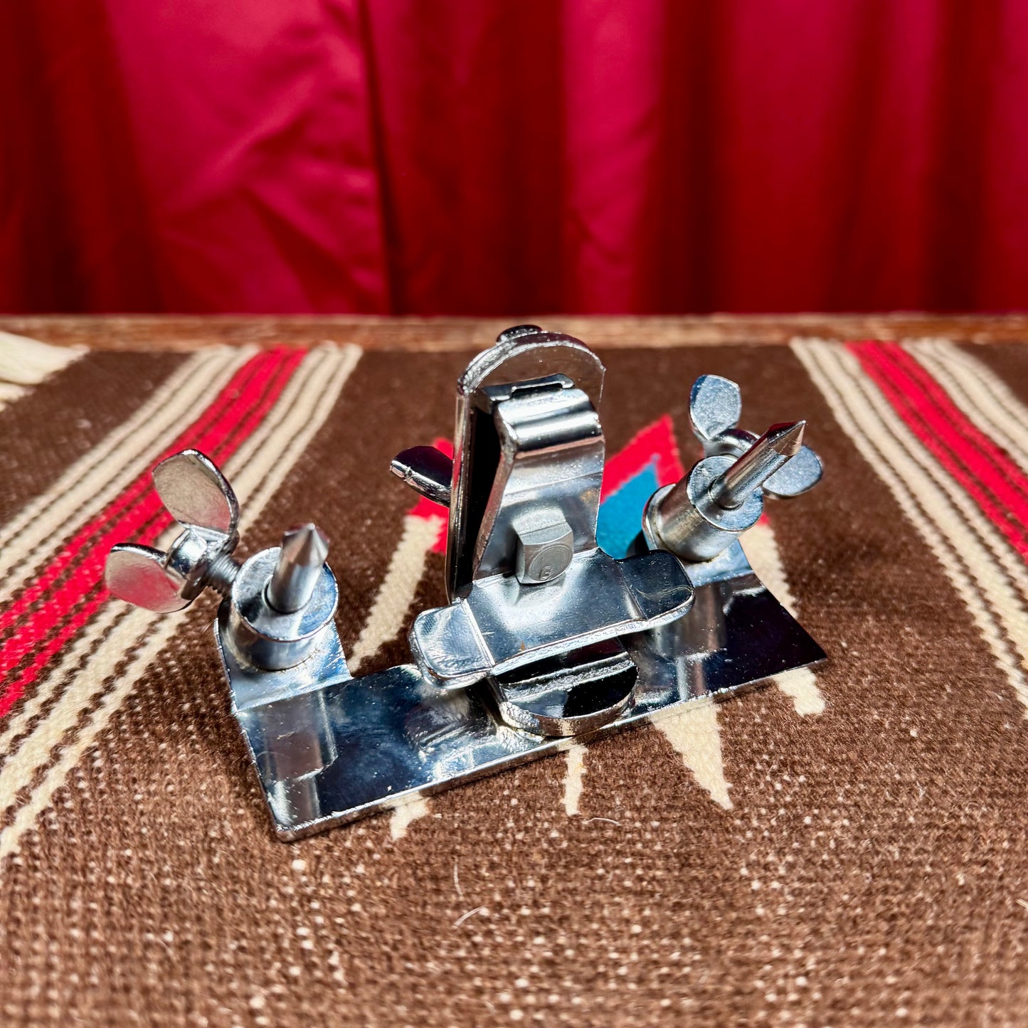 1970s Ludwig Bass Drum Anchor No. 1304-1 Chrome