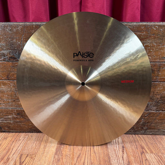 19" Paiste 602 Classic Medium Crash Cymbal 1880g *Video Demo*