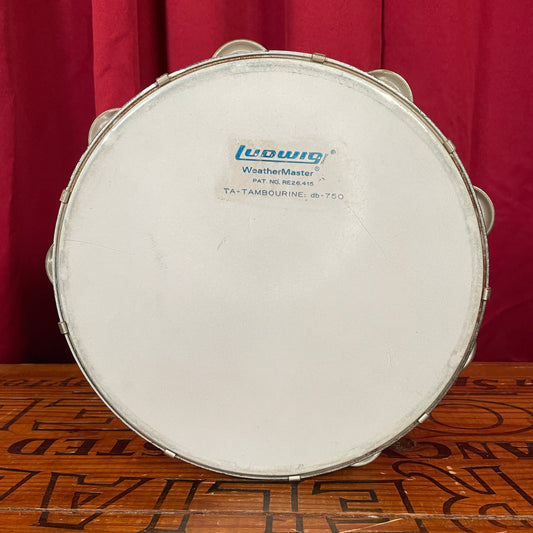 1960s Ludwig 10" Bronze Double Row Tunable Tambourine