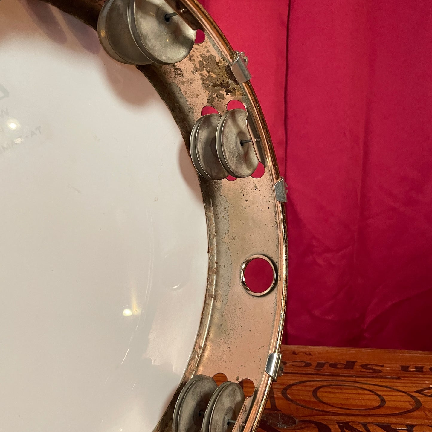 1960s Ludwig 10" Bronze Double Row Tunable Tambourine