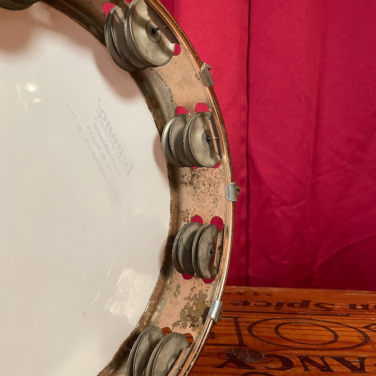 1960s Ludwig 10" Bronze Double Row Tunable Tambourine