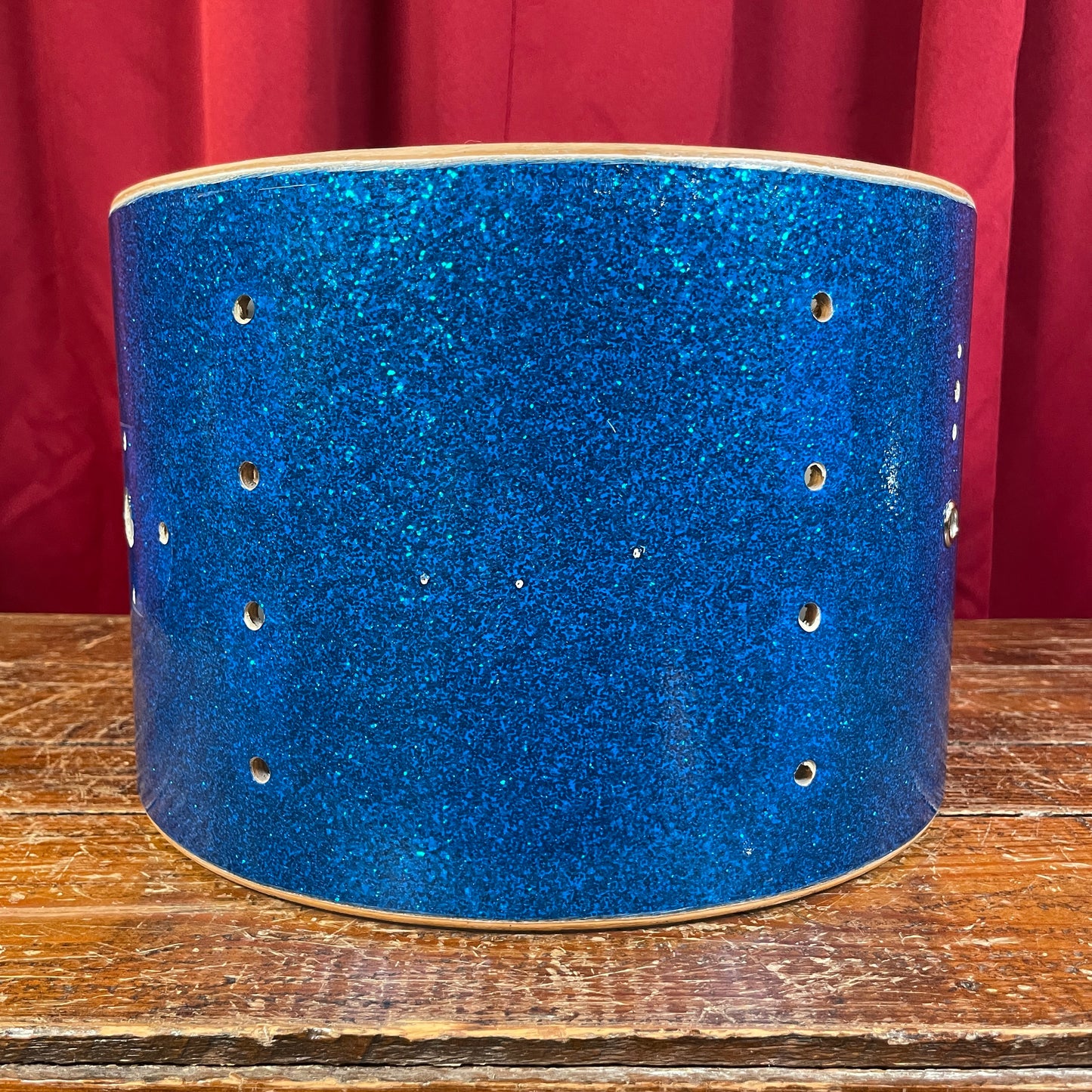 1960s Rogers Cleveland Holiday 8x12 Tom Shell Blue Sparkle Beavertail