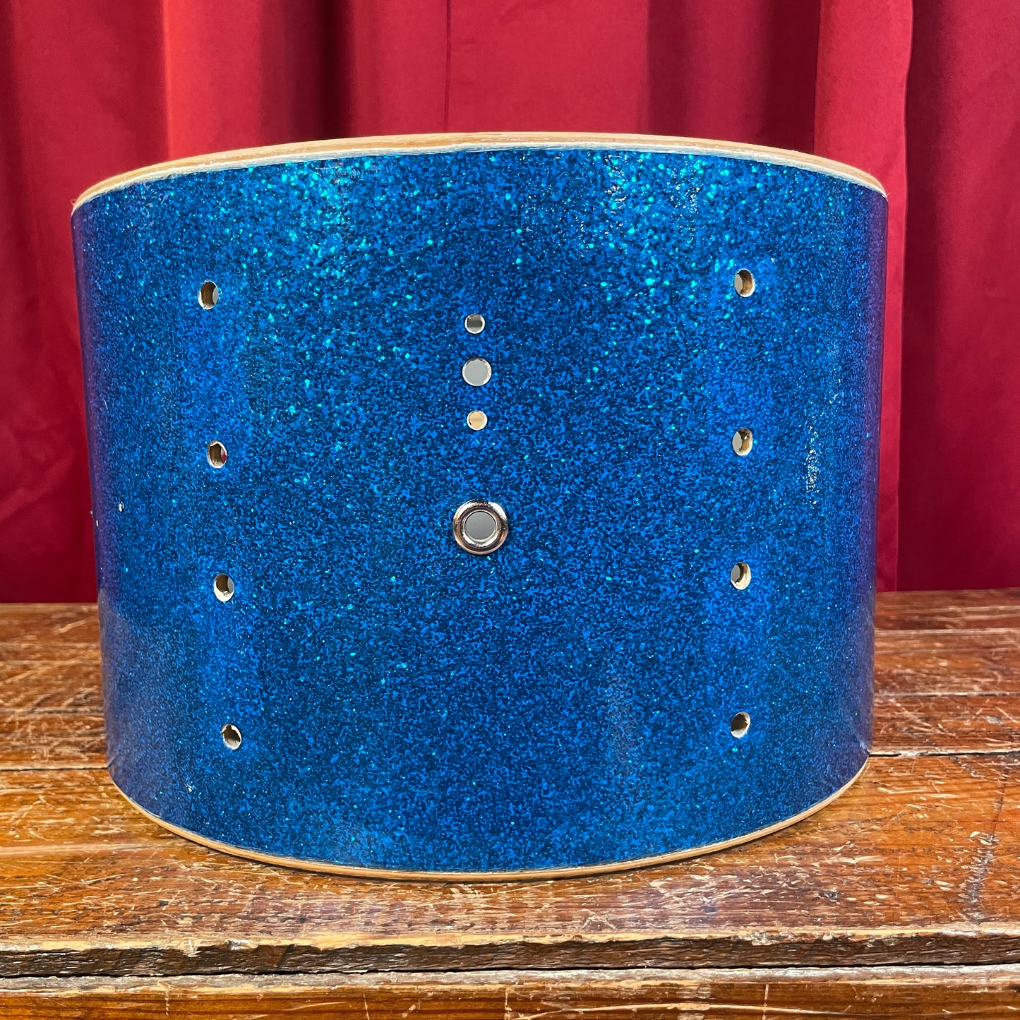 1960s Rogers Cleveland Holiday 8x12 Tom Shell Blue Sparkle Beavertail