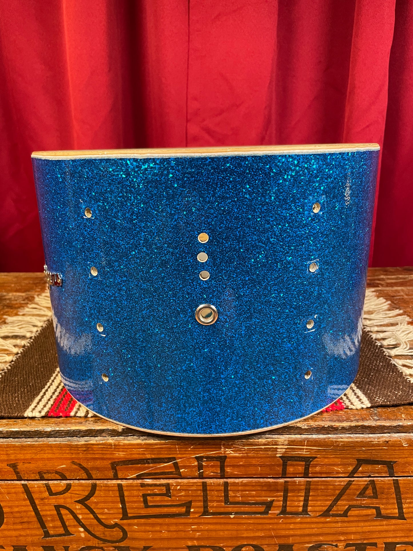 1960s Rogers Cleveland Holiday 8x12 Tom Shell Blue Sparkle B&B