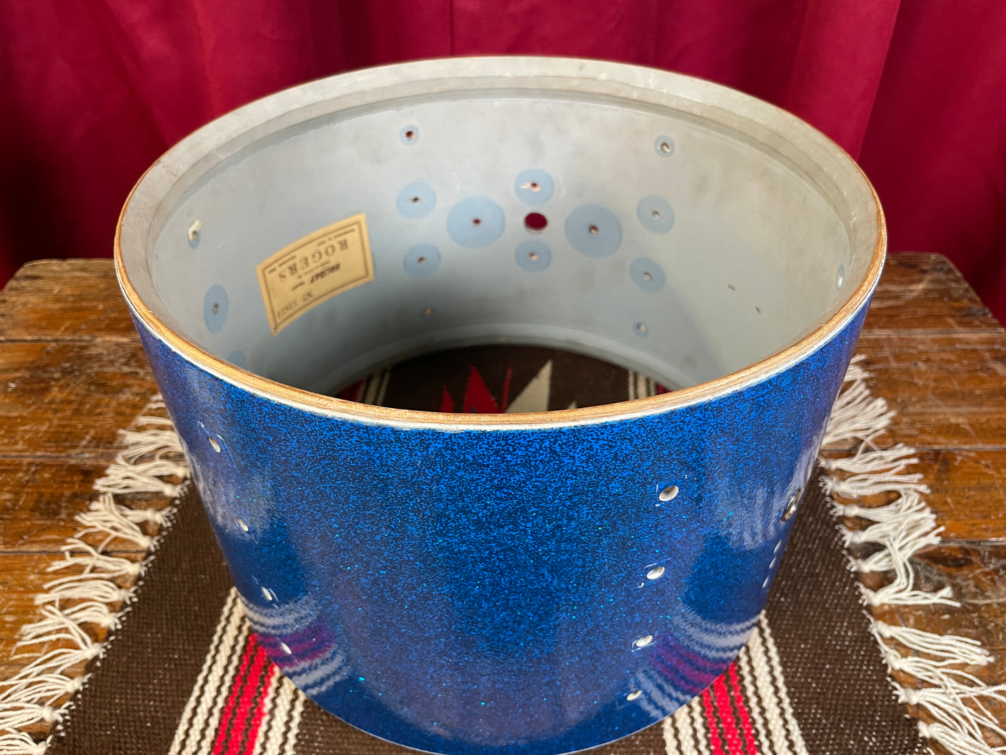 1960s Rogers Cleveland Holiday 8x12 Tom Shell Blue Sparkle B&B