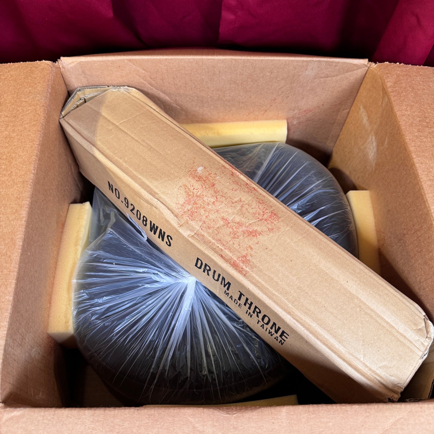 Roc-N-Soc MSOK Manual Spindle Drum Throne w/ Original Saddle Black NOS