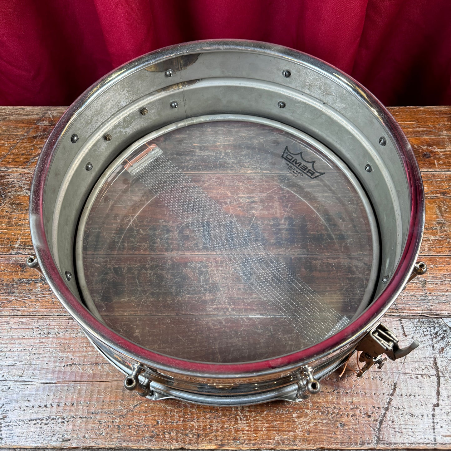 1937 Ludwig WFL Professional No. 413 Imperial Swingster 5x14 Snare Drum Lyre Badge Tube Lugs
