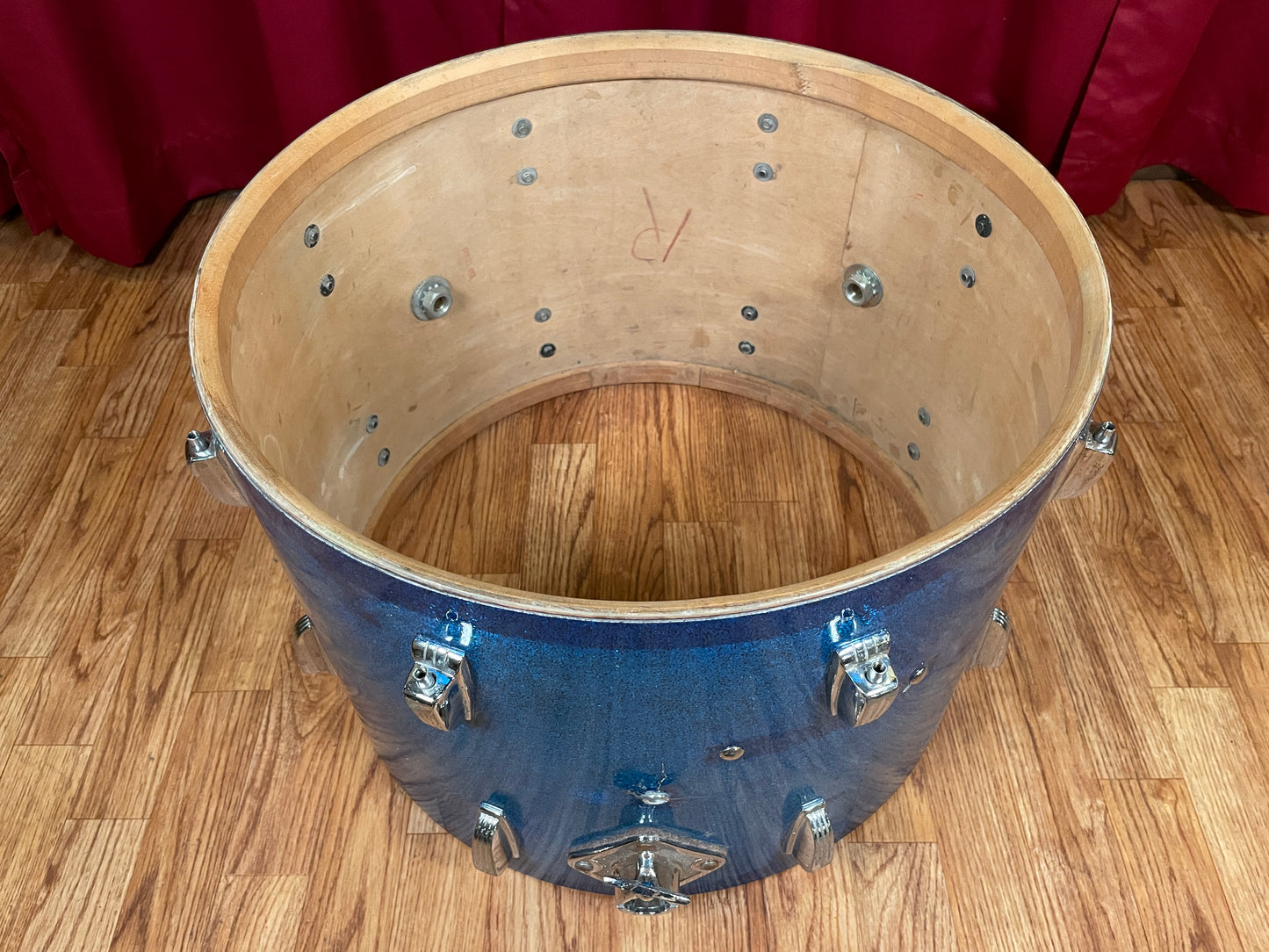 1959 WFL Ludwig 14x20 Bass Drum Blue Sparkle