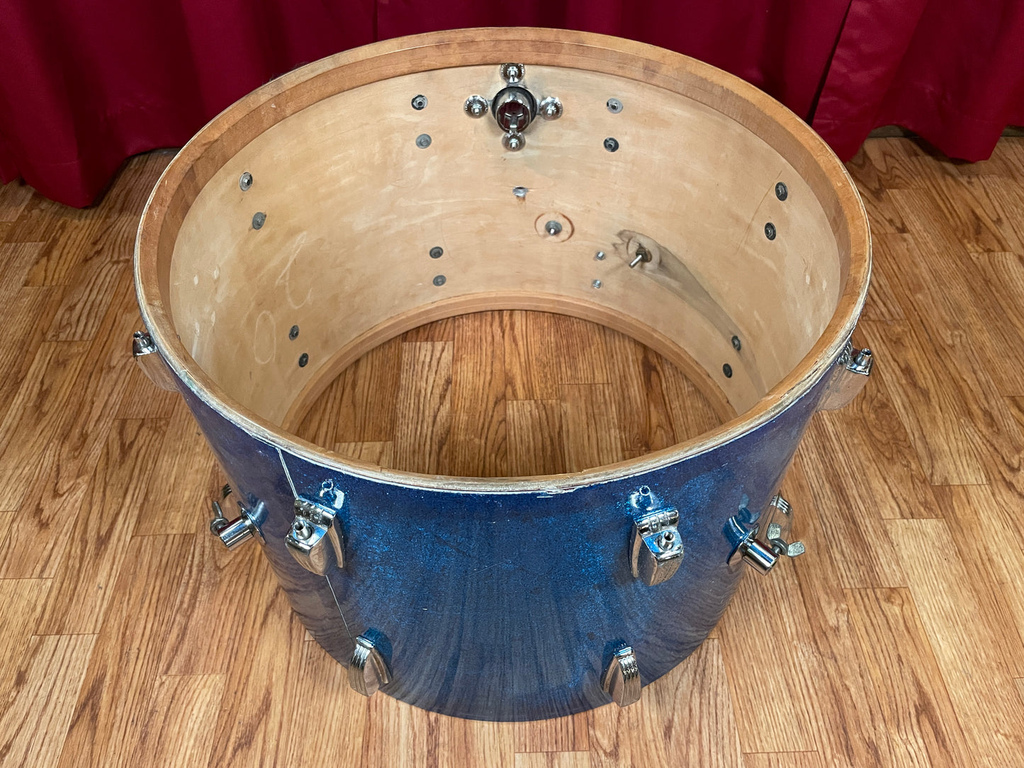 1959 WFL Ludwig 14x20 Bass Drum Blue Sparkle