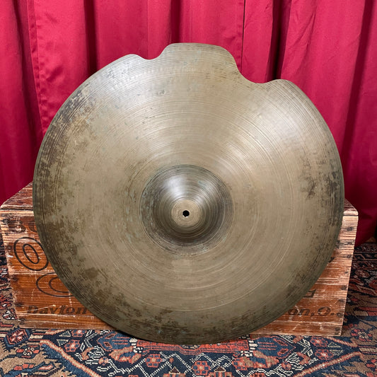 26" Zildjian A 1940s-50s Trans Stamp Ride Cymbal 4809g Repaired *Video Demo*