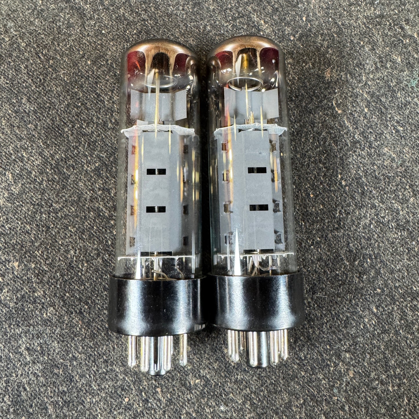 RFT / Siemens EL34 Dimple Top Amplifier Power Tubes Pair Duet #200