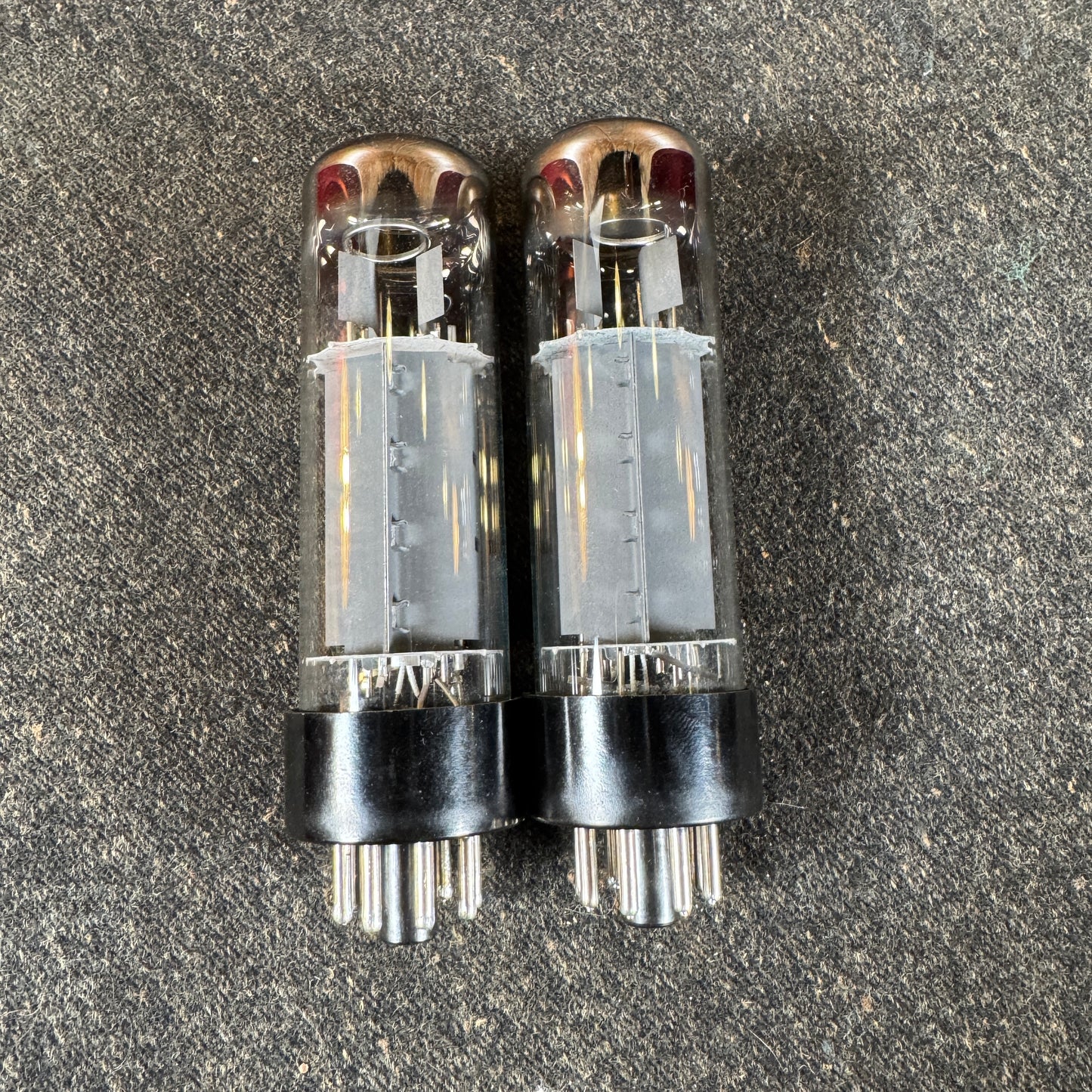RFT / Siemens EL34 Dimple Top Amplifier Power Tubes Pair Duet #200