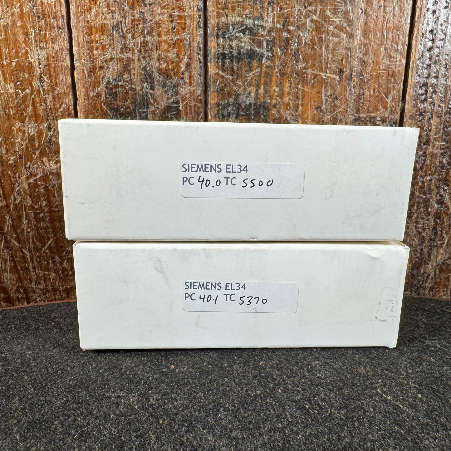 RFT / Siemens EL34 Dimple Top Amplifier Power Tubes Pair Duet #200