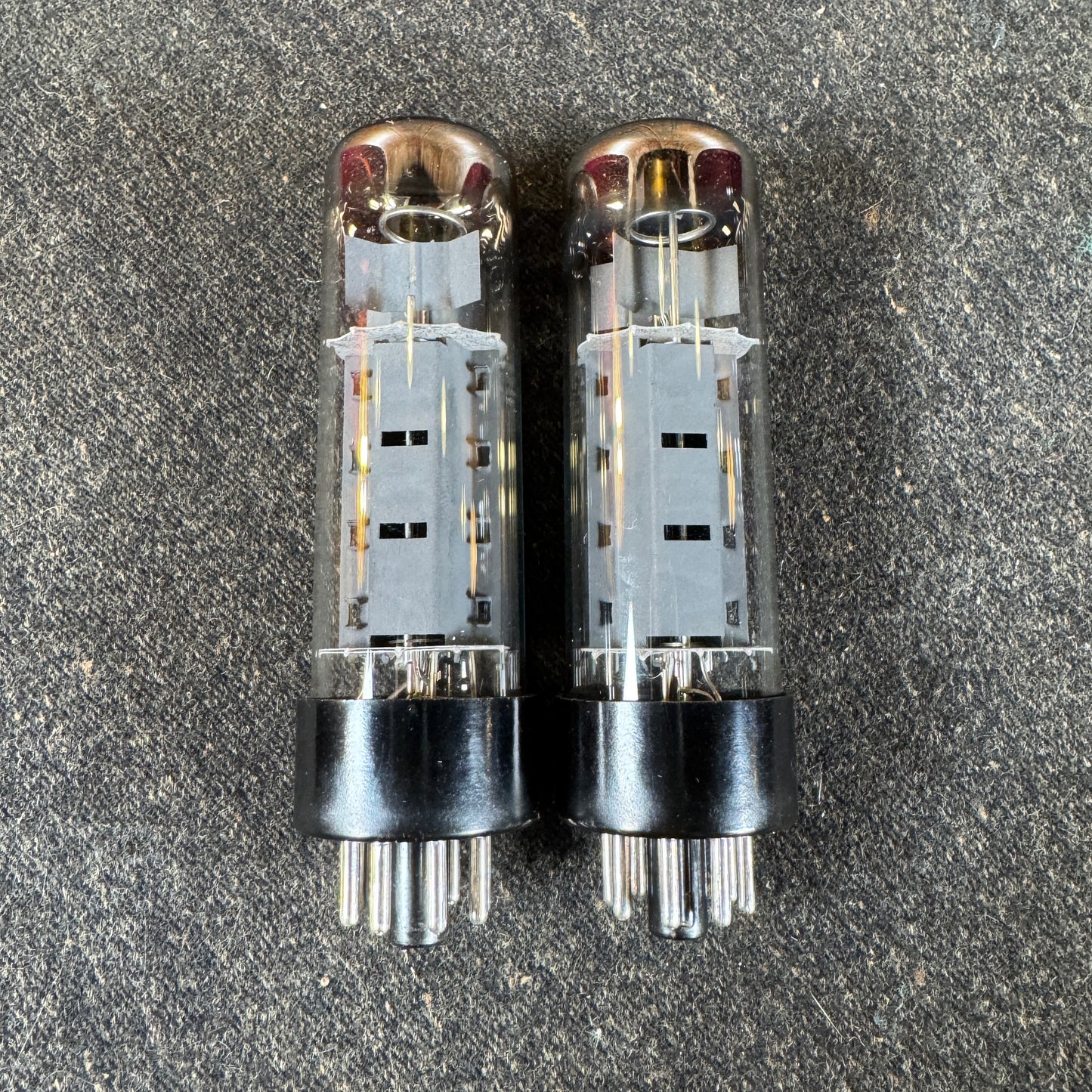 RFT / Siemens EL34 Dimple Top Amplifier Power Tubes Pair Duet #199