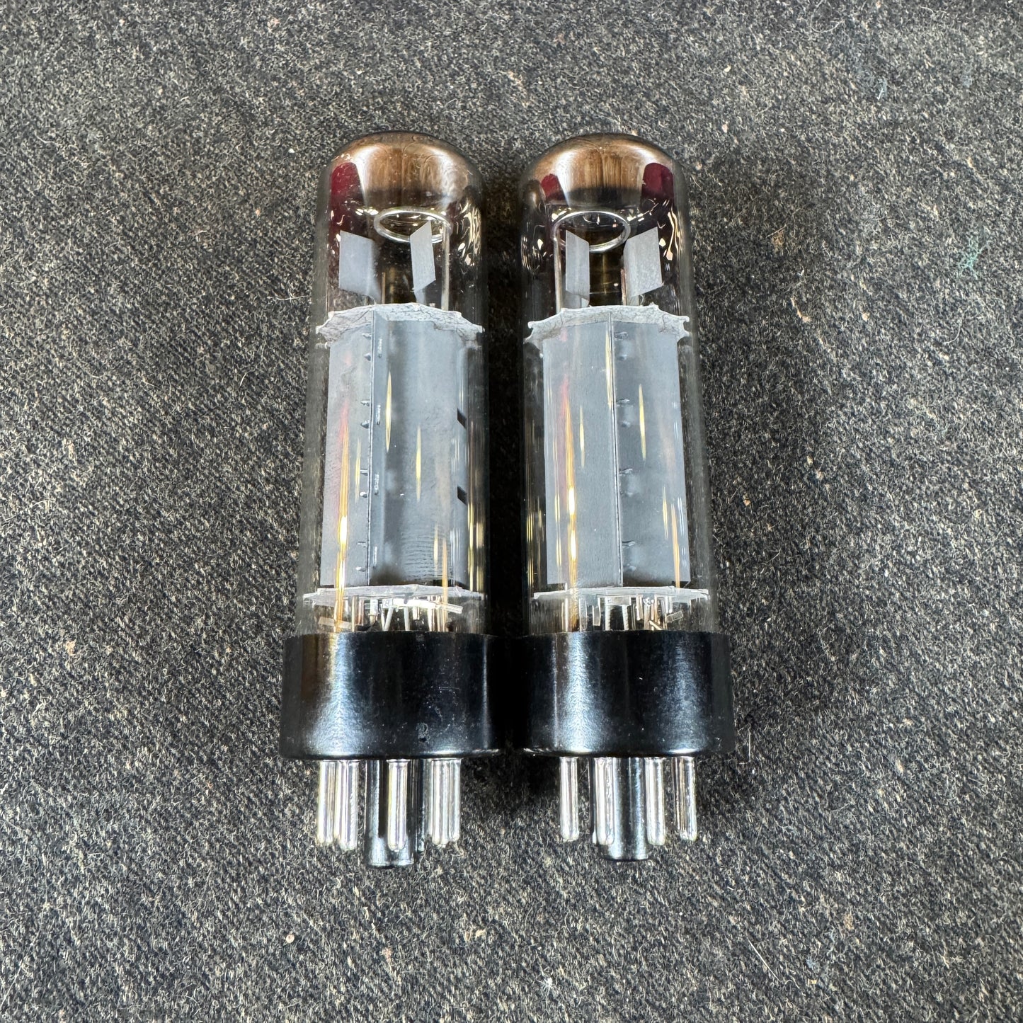 RFT / Siemens EL34 Dimple Top Amplifier Power Tubes Pair Duet #199