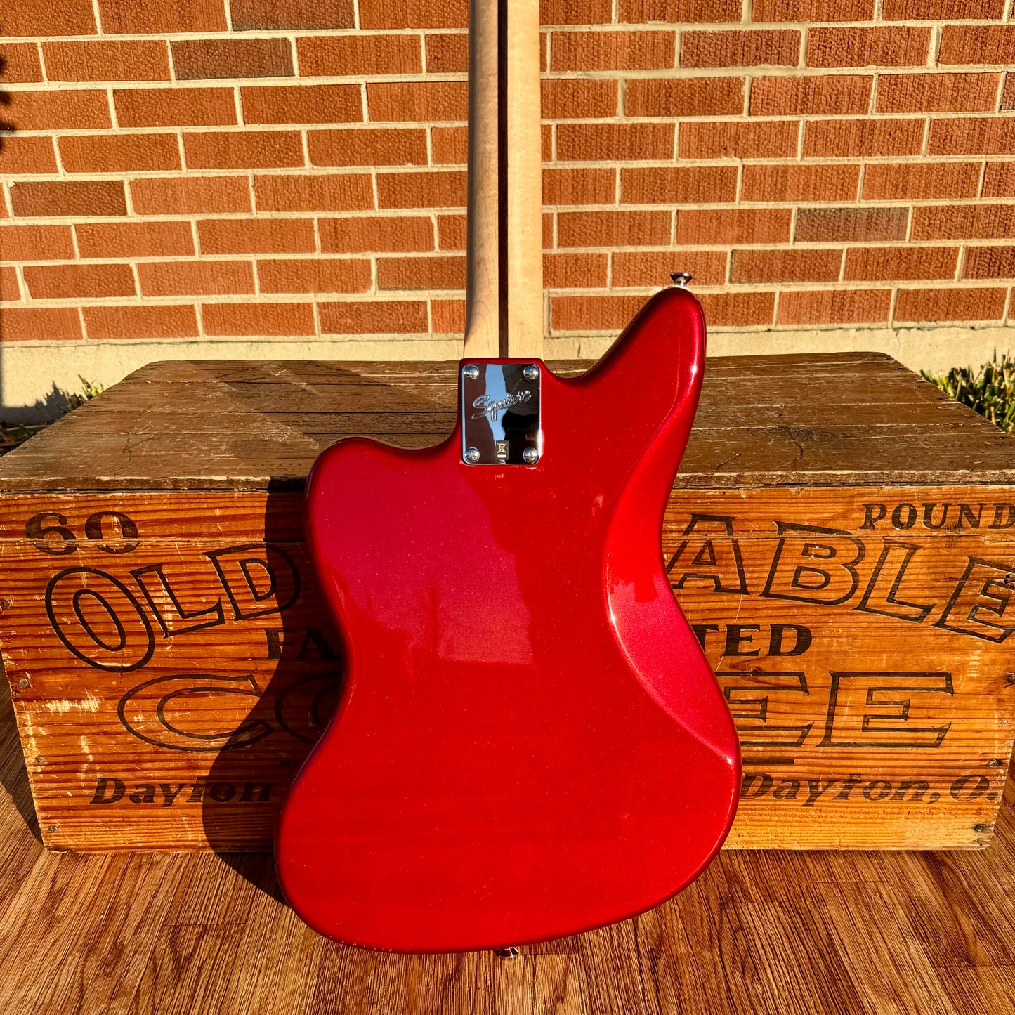 Fender Squier Vintage Modified Jaguar Bass Special SS Candy Apple Red Short Scale w/ Gig Bag