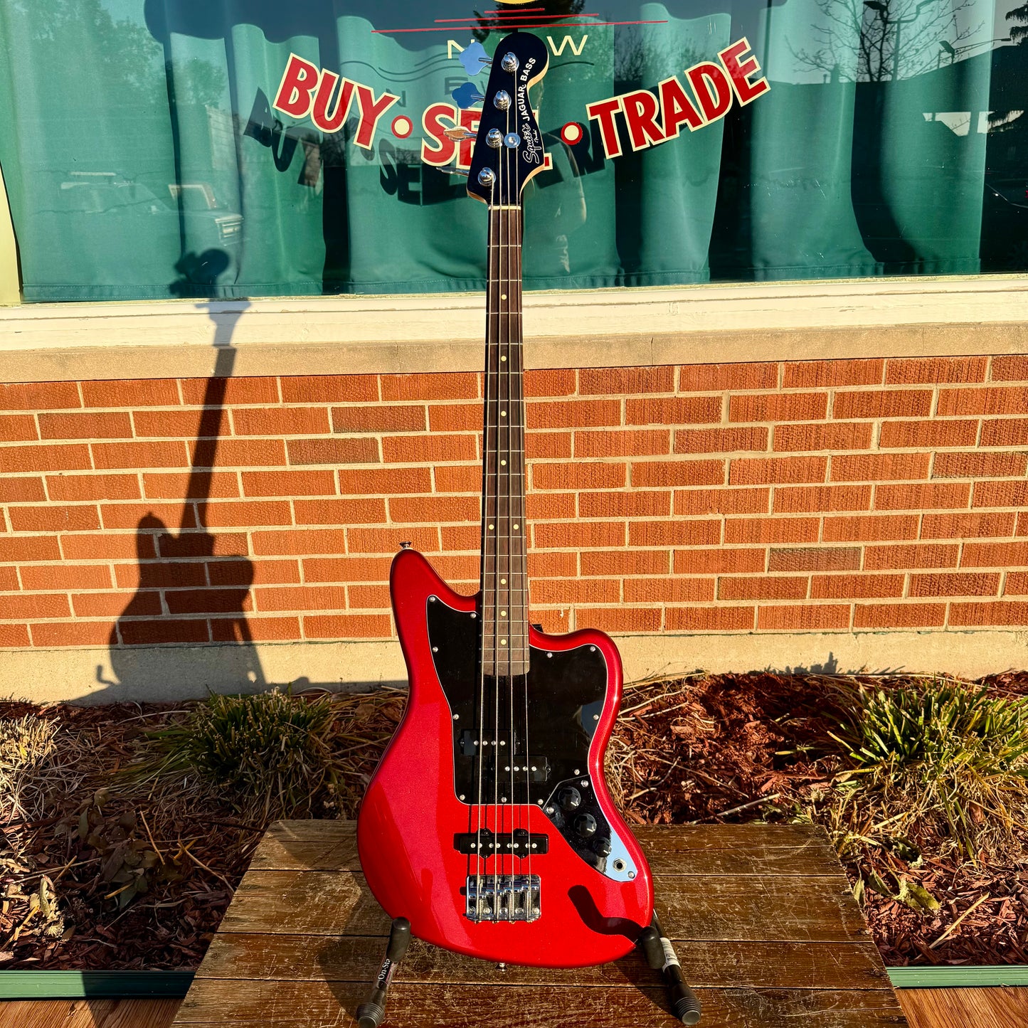 Fender Squier Vintage Modified Jaguar Bass Special SS Candy Apple Red Short Scale w/ Gig Bag