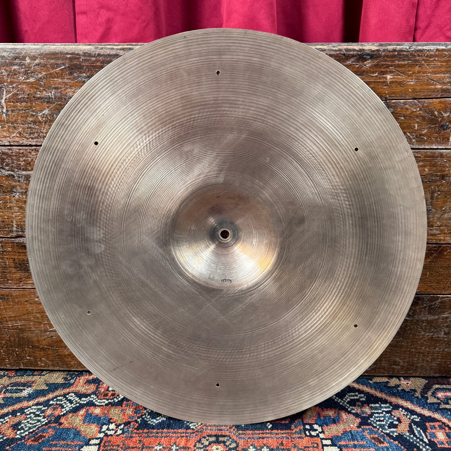 18" Zildjian A 1950s Large Stamp Sizzle Crash Ride w/ Rivet Holes 1520g *Video Demo*