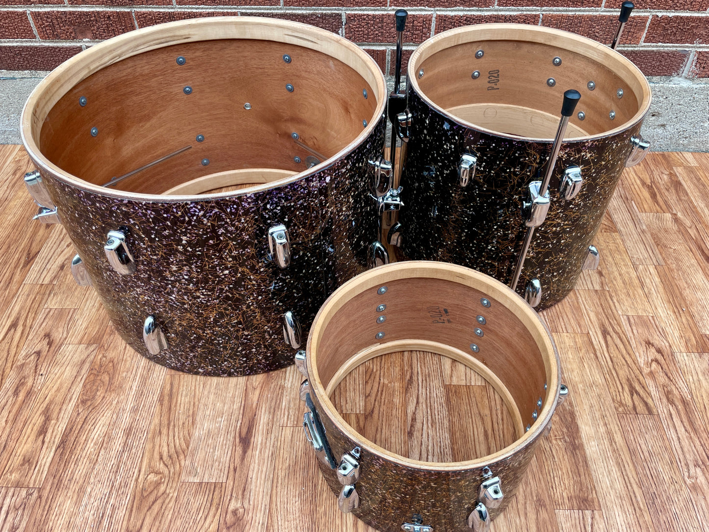 1950s Slingerland Modern Jazz Outfit Drum Set Capri Pearl 20/12/14 w/ 5.5x14 Snare Bop Set