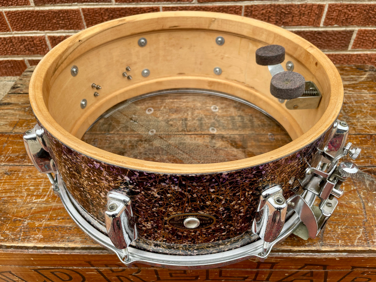 1950s Slingerland Modern Jazz Outfit Drum Set Capri Pearl 20/12/14 w/ 5.5x14 Snare Bop Set