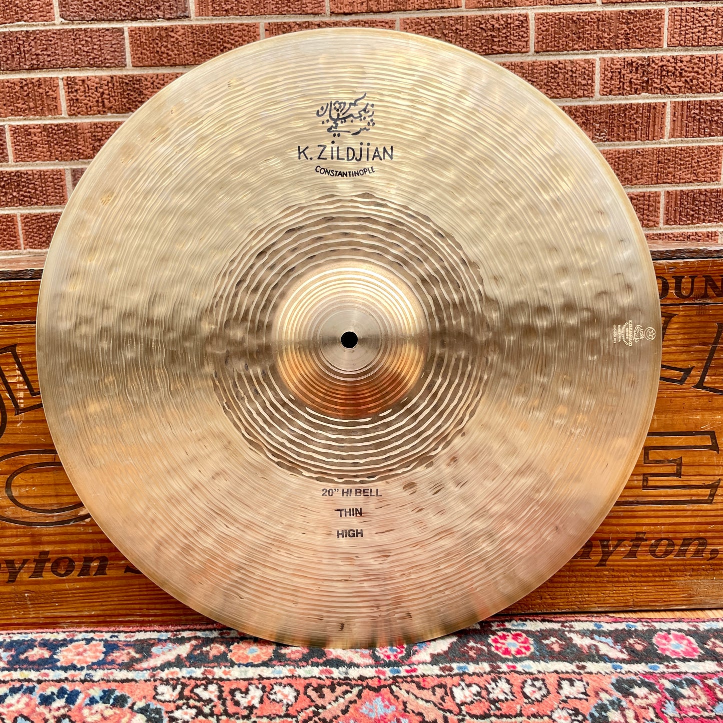 20" Zildjian K Constantinople No Longer Made Hi Bell Thin High Ride Cymbal 1886g *Video Demo*