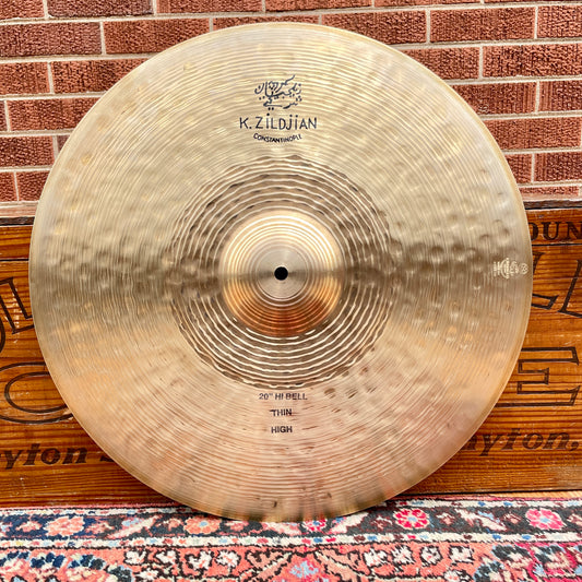 20" Zildjian K Constantinople No Longer Made Hi Bell Thin High Ride Cymbal 1886g *Video Demo*