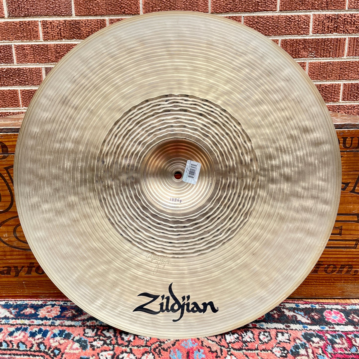 20" Zildjian K Constantinople No Longer Made Hi Bell Thin High Ride Cymbal 1886g *Video Demo*