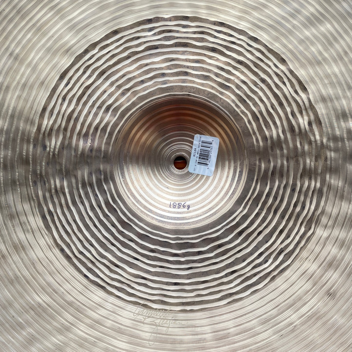 20" Zildjian K Constantinople No Longer Made Hi Bell Thin High Ride Cymbal 1886g *Video Demo*
