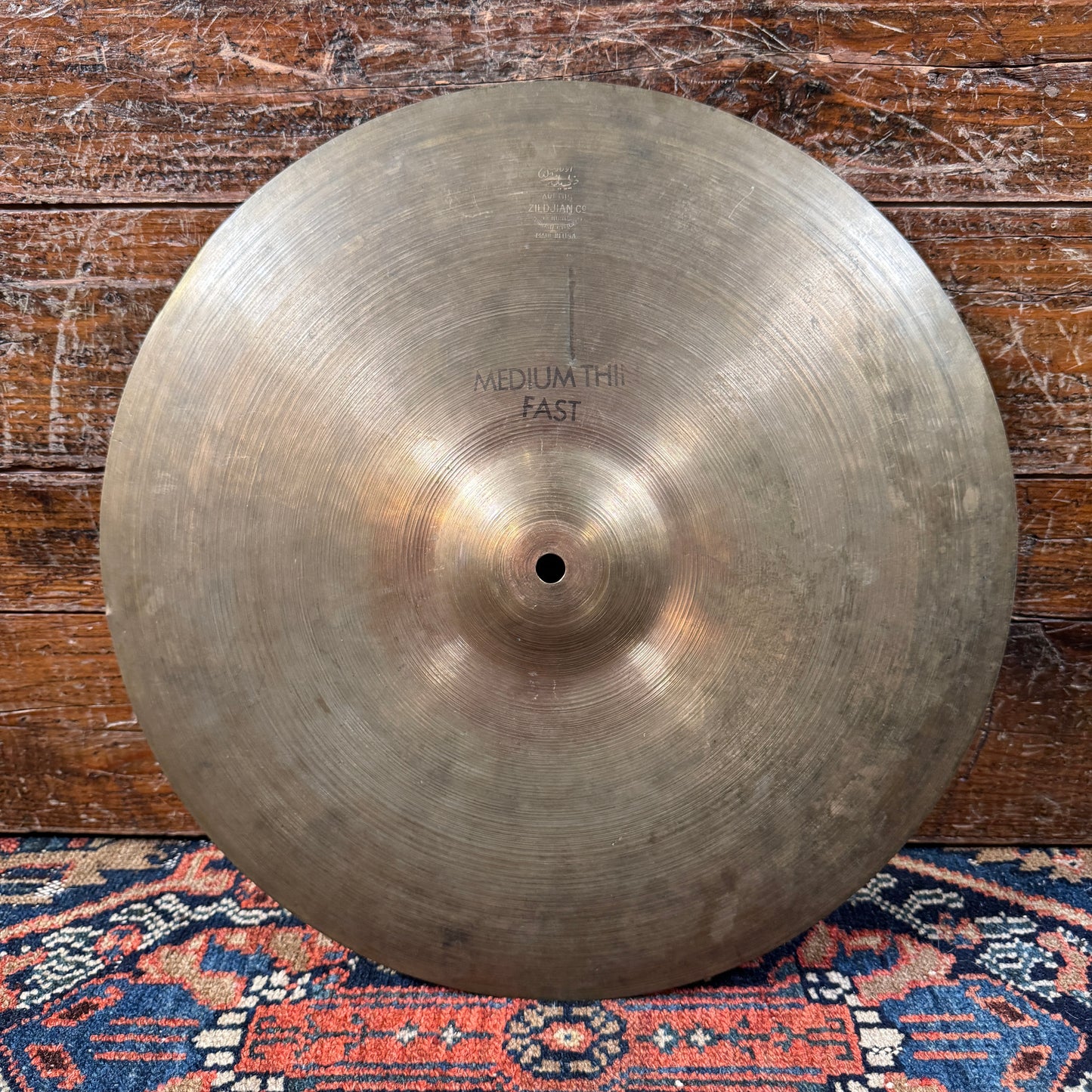 15" Zildjian A 1950s Small Stamp Medium Thin Fast Crash Cymbal 842g *Video Demo*