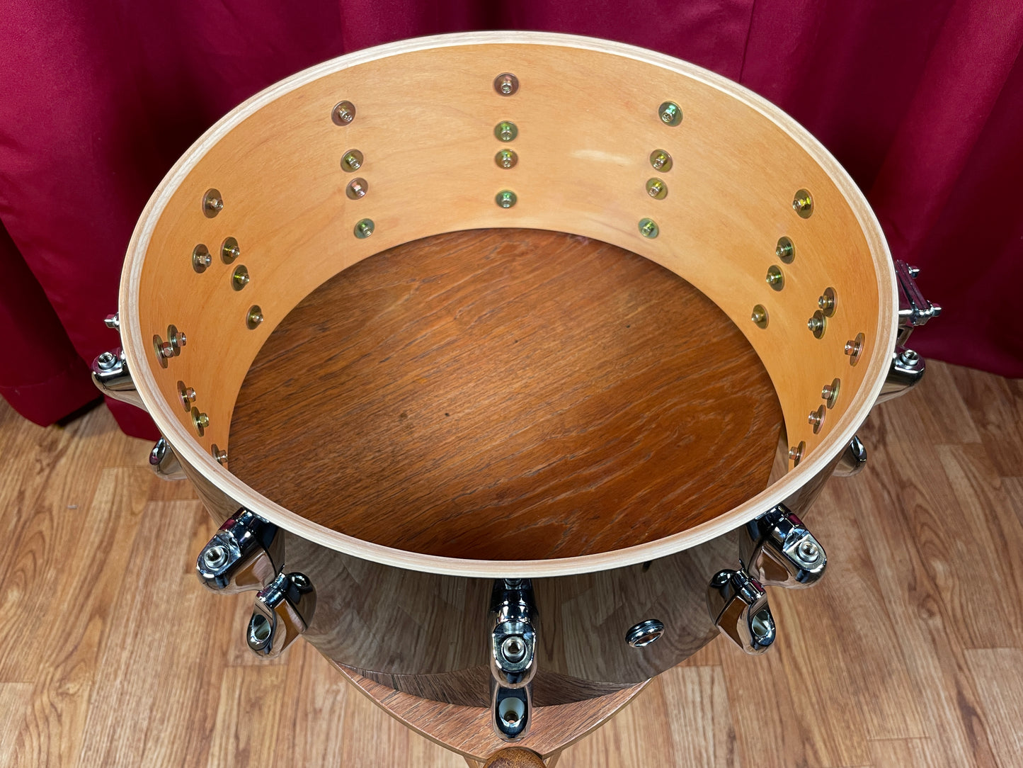 Yamaha Anton Fig 6x14 Snare Drum Black w/ Maple Wood Hoops MIJ