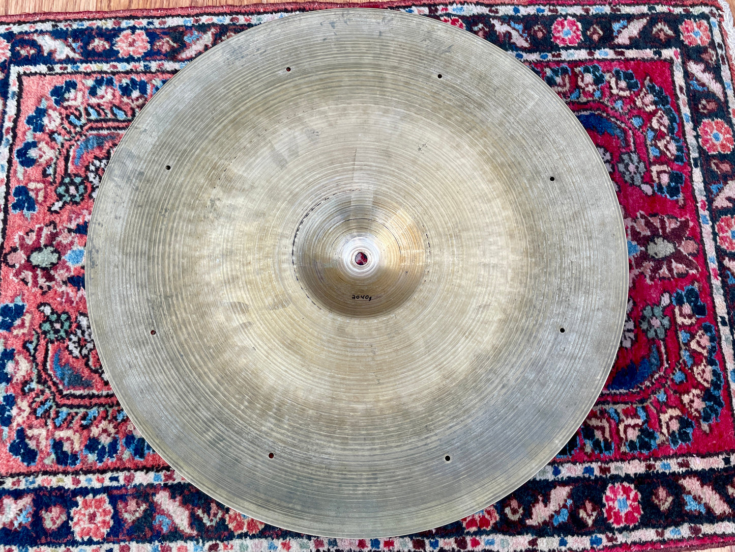 20" Zildjian A 1950s Small Stamp Sizzle Ride Cymbal 2040g *Video Demo*