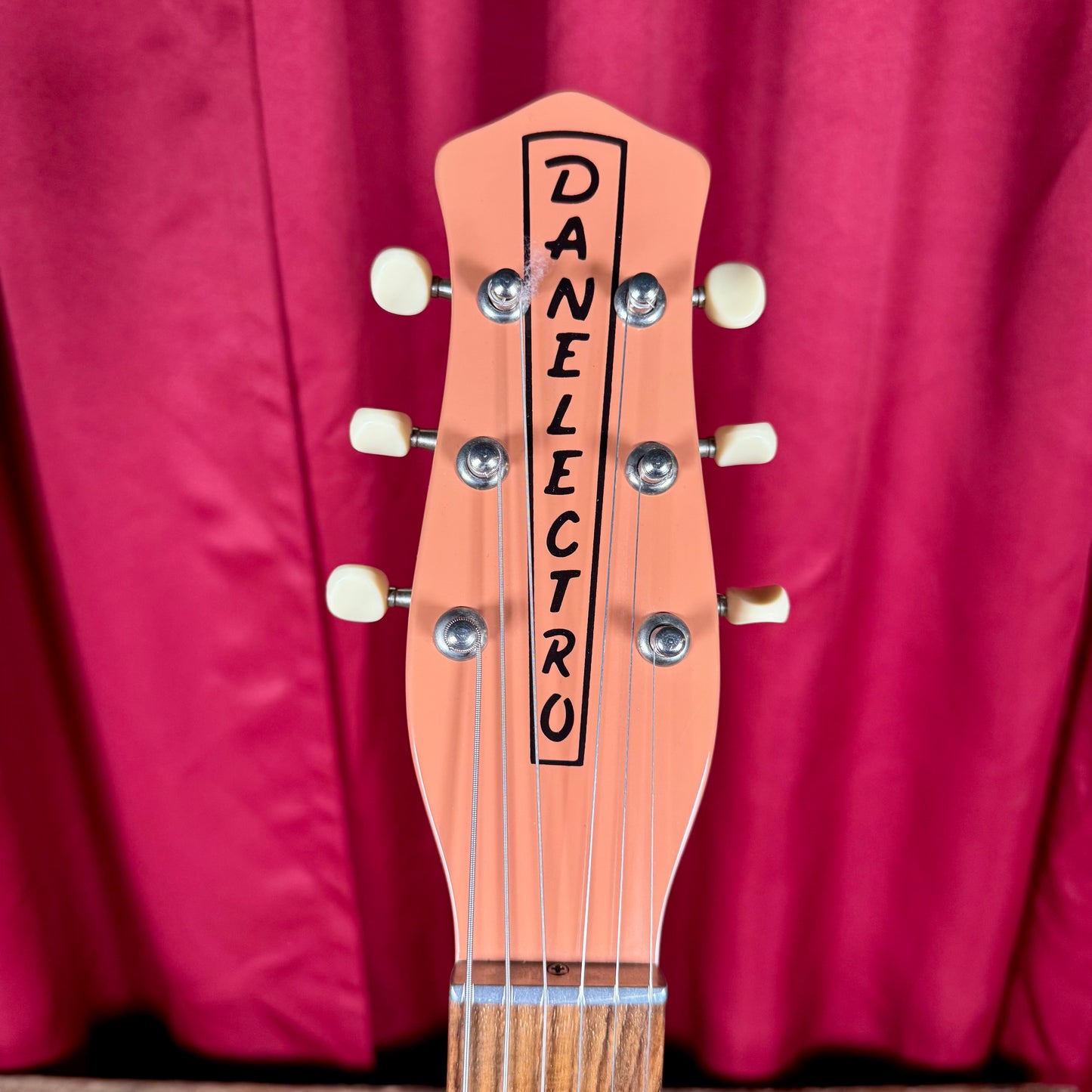 1990s Danelectro U2 Reissue Electric Guitar Coral