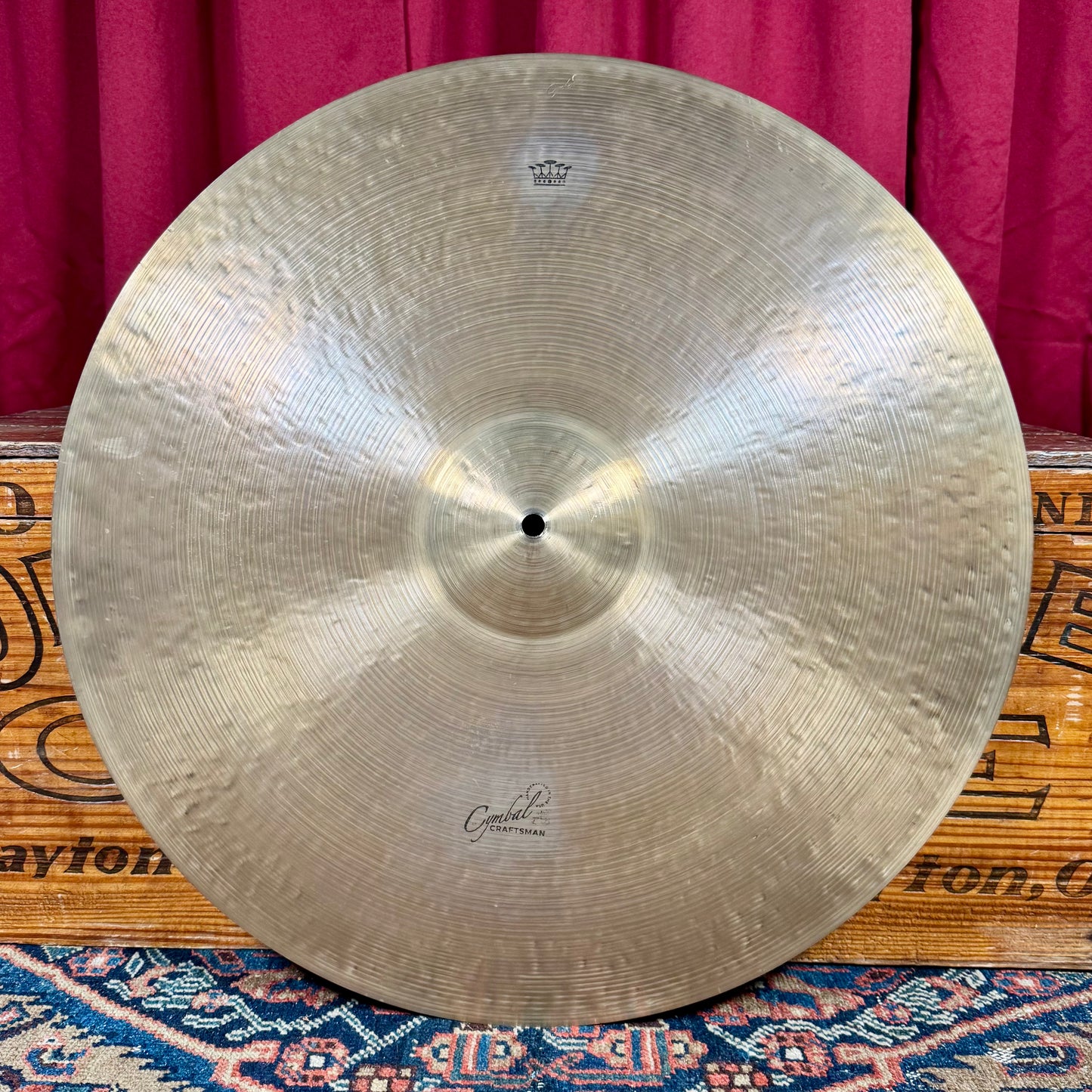22" Royal Cymbals Cymbal Craftsman Crash Ride Cymbal Patina Finish 2534g *Video Demo*