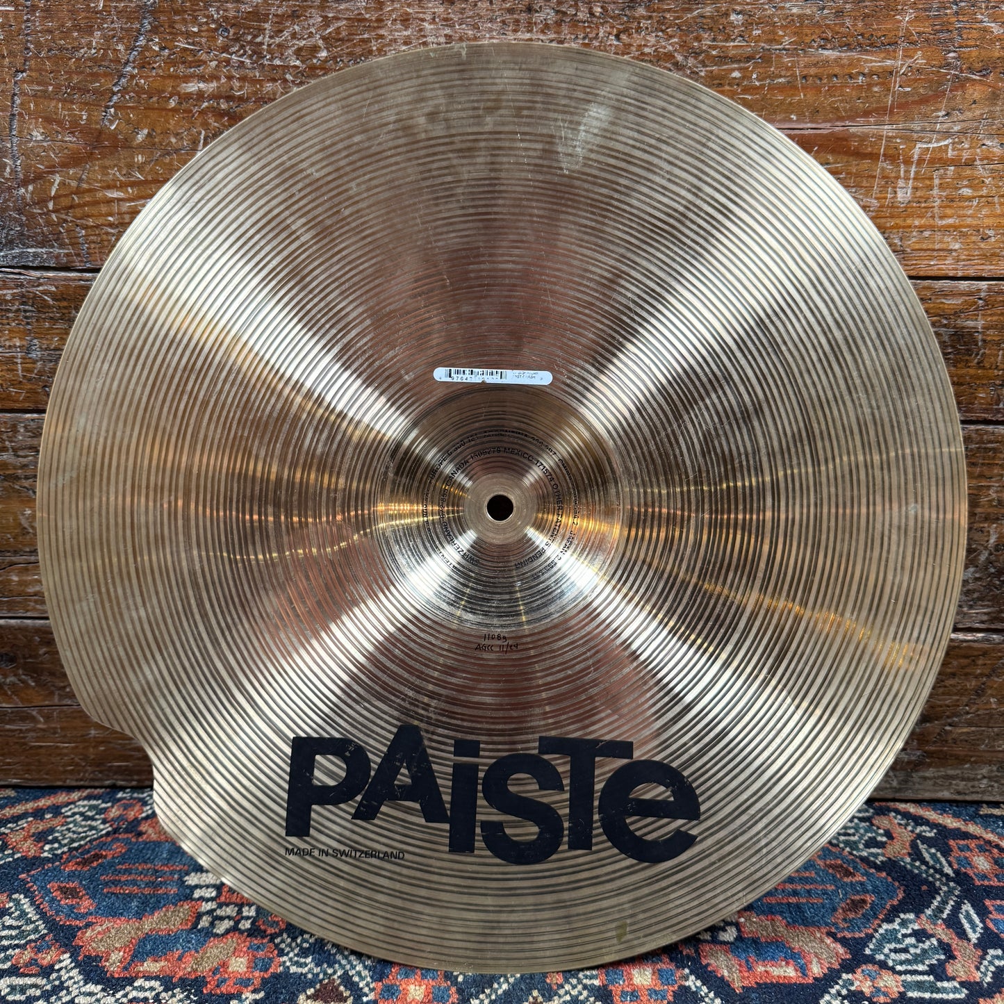 17" Paiste Signature Fast Crash Cymbal 1108g Repaired *Video Demo*