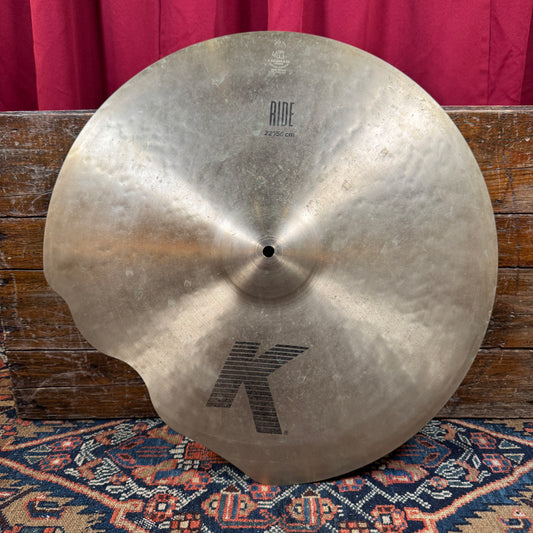 22" Zildjian K Ride Cymbal 2873g Repaired