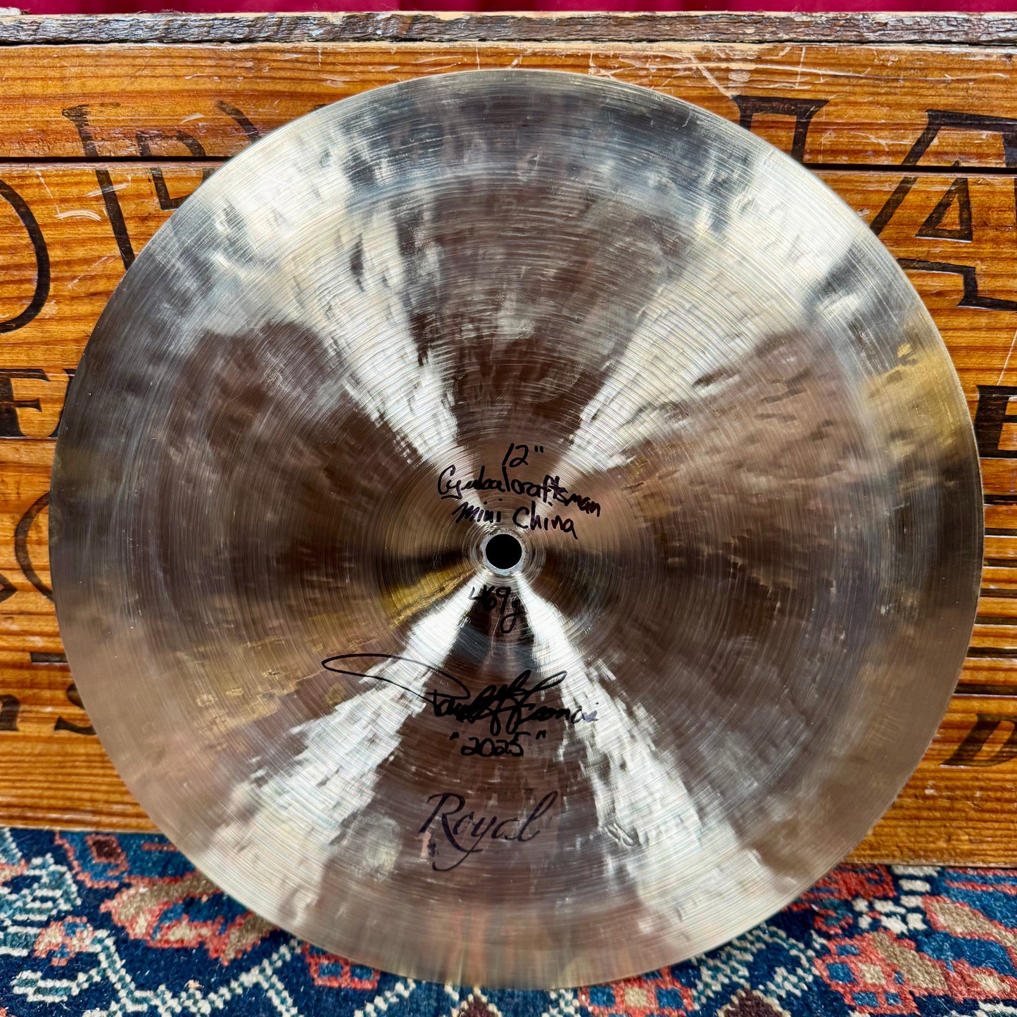 12" Royal Cymbals Cymbal Craftsman Mini China 469g *Video Demo*