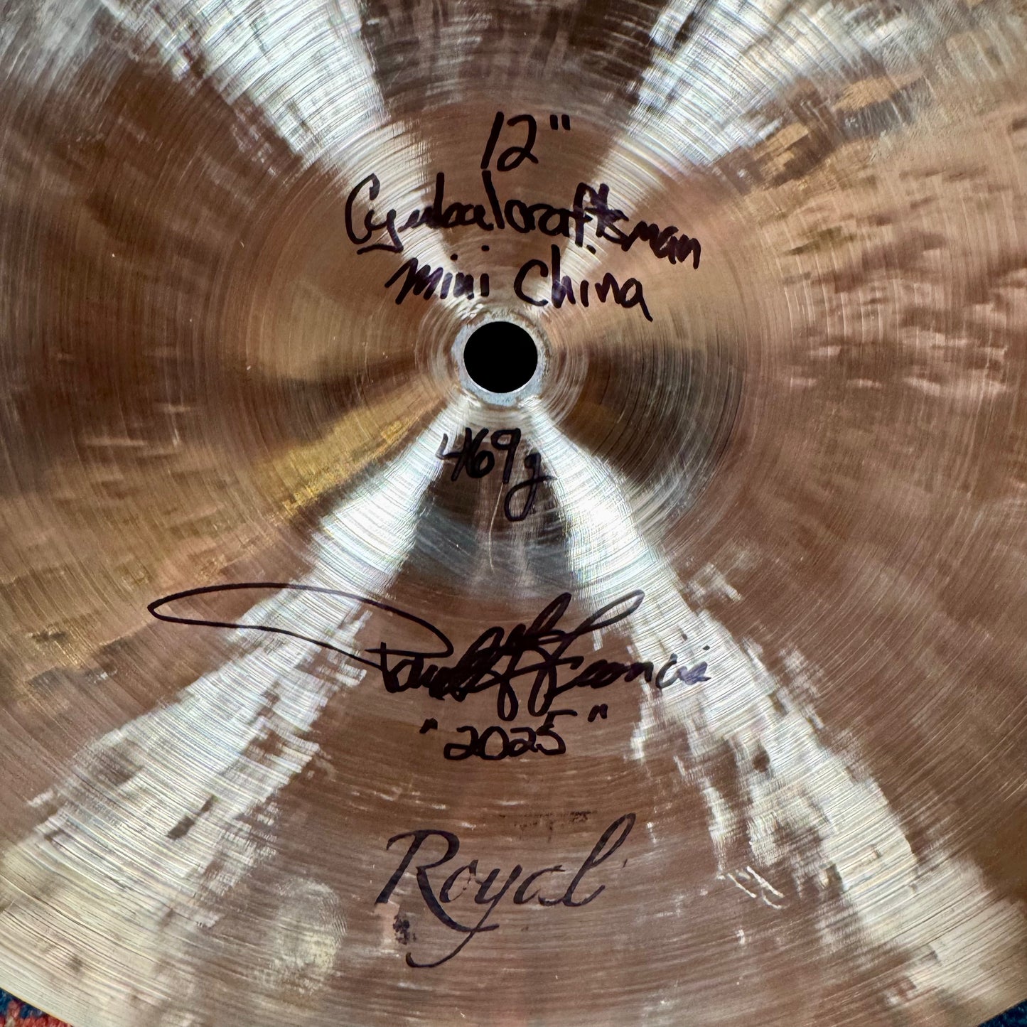 12" Royal Cymbals Cymbal Craftsman Mini China 469g *Video Demo*
