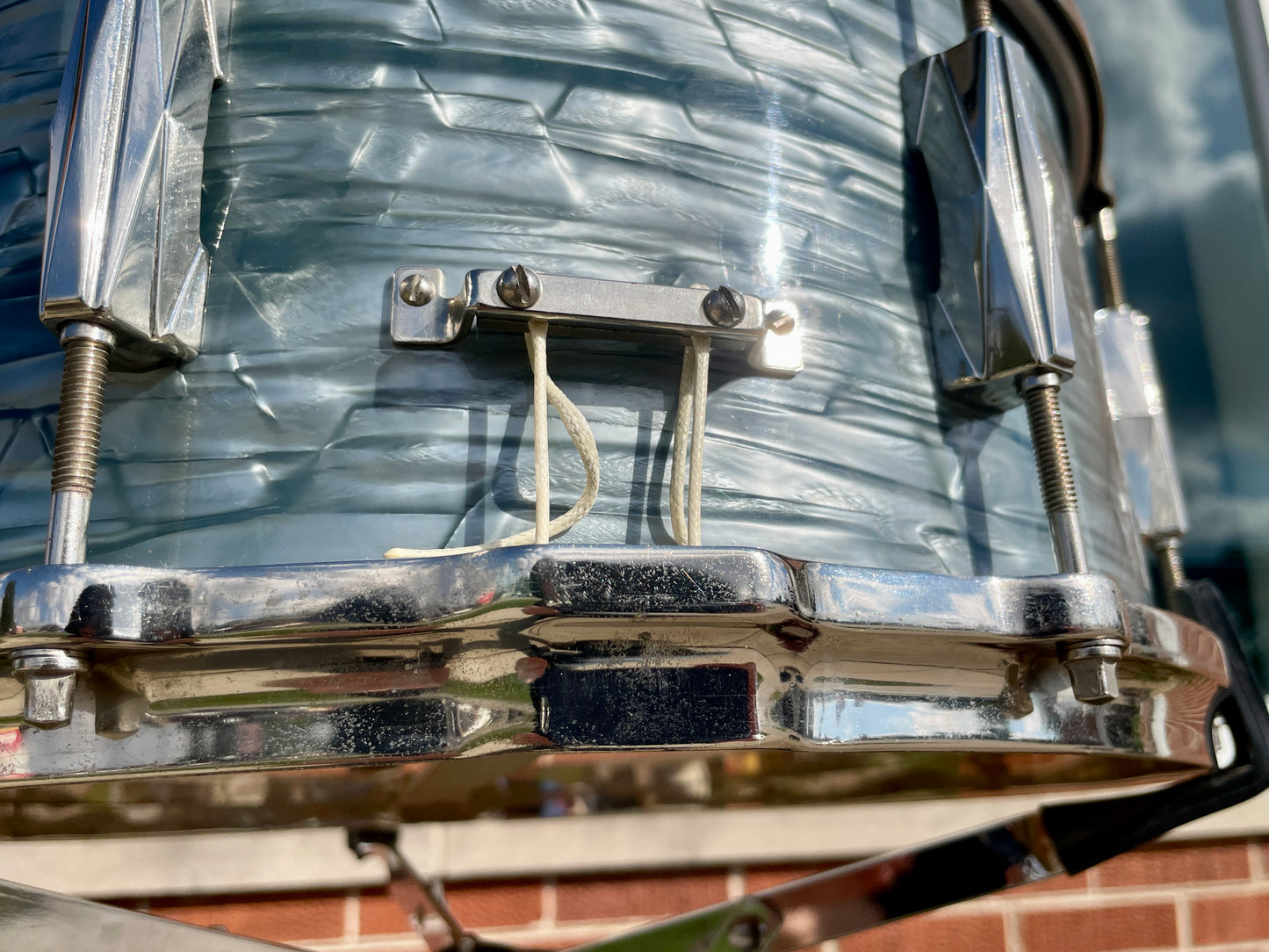 1940s Gretsch Broadkaster 6.5x14 Snare Drum No. X4152 Midnight Blue Pearl