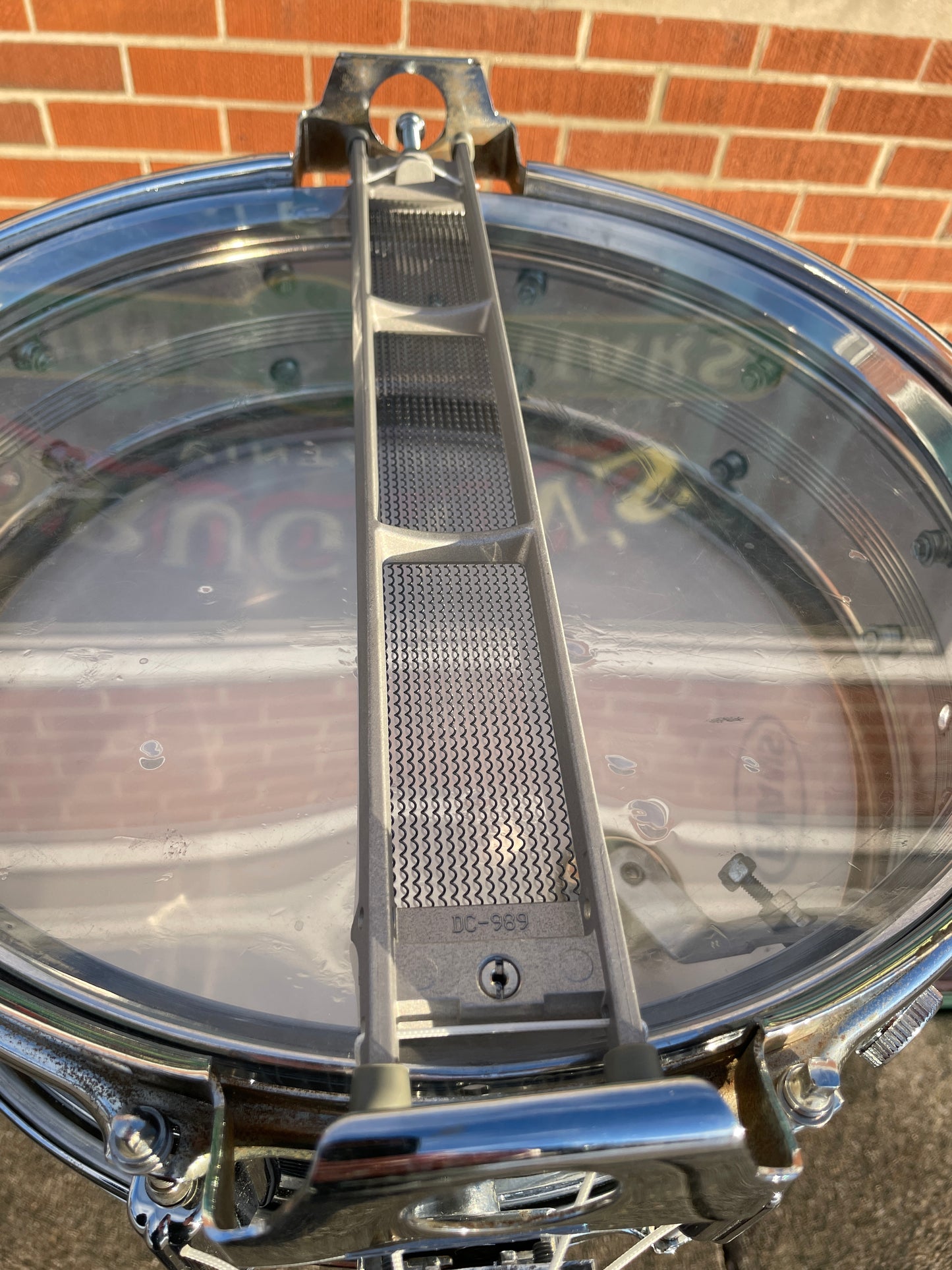 Vintage Rogers 5x14 Dynasonic "Big R" Snare Drum Chrome Over Brass