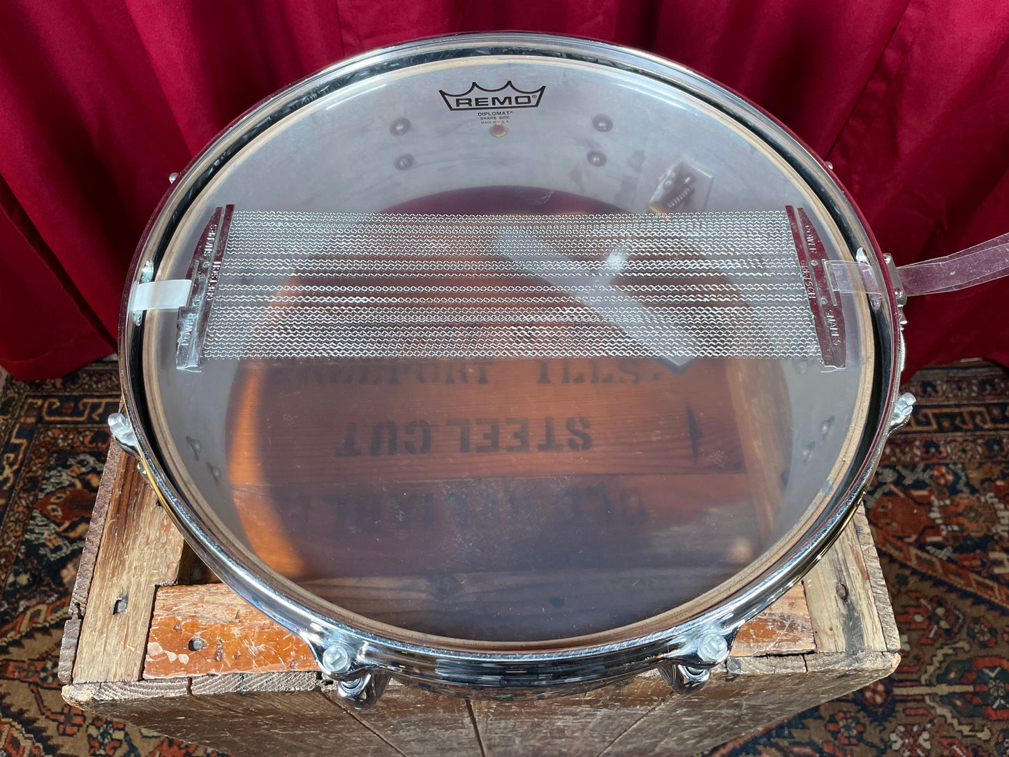 1960s Gretsch 4x14 Progressive Jazz X4175 Snare Drum Black Diamond Pearl