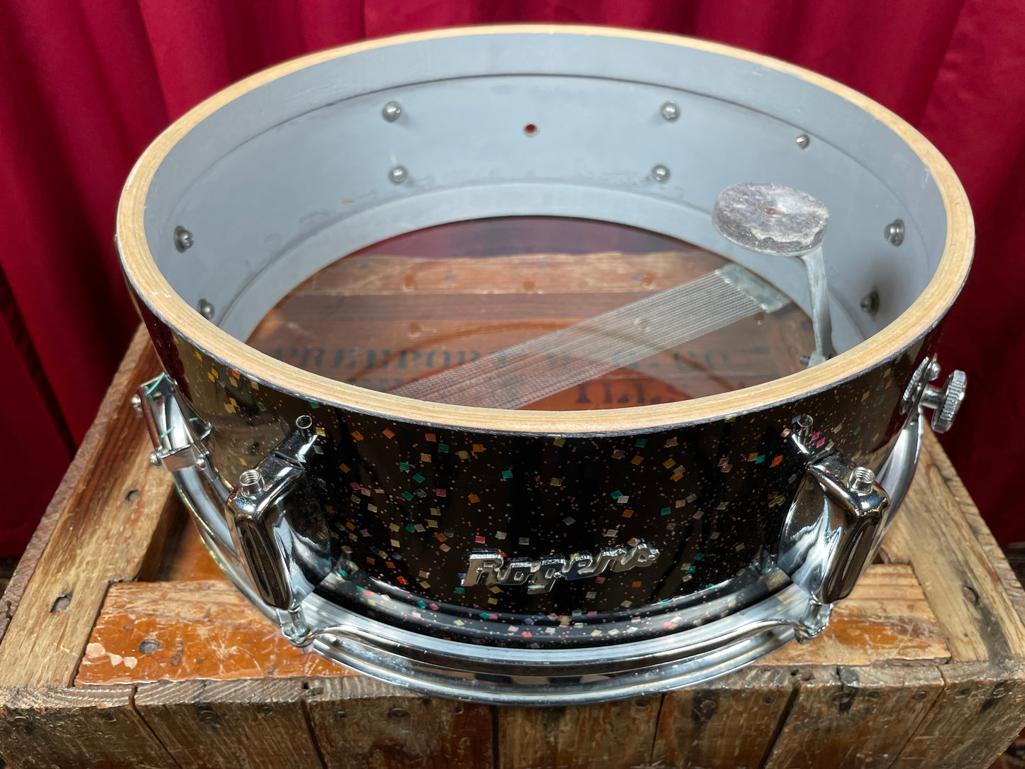 1960s Rogers Spotlight 5x14 Mardi Gras Pearl Cleveland