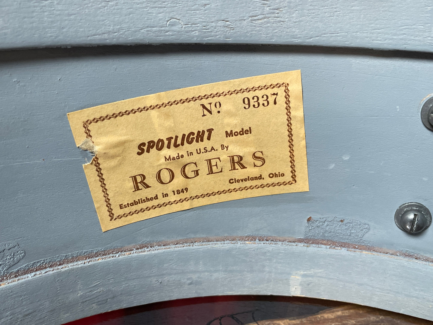 1960s Rogers Spotlight 5x14 Mardi Gras Pearl Cleveland